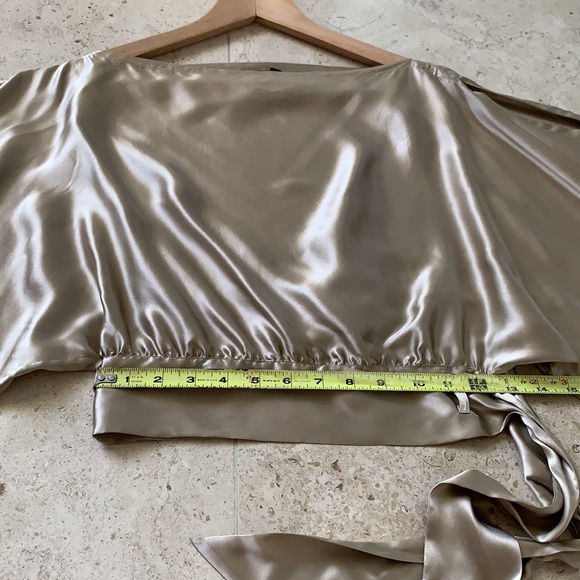 MODA INternational 100%Silk Top Blouse size XXS - Picture 10 of 12